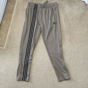 Adidas sweatpants tan